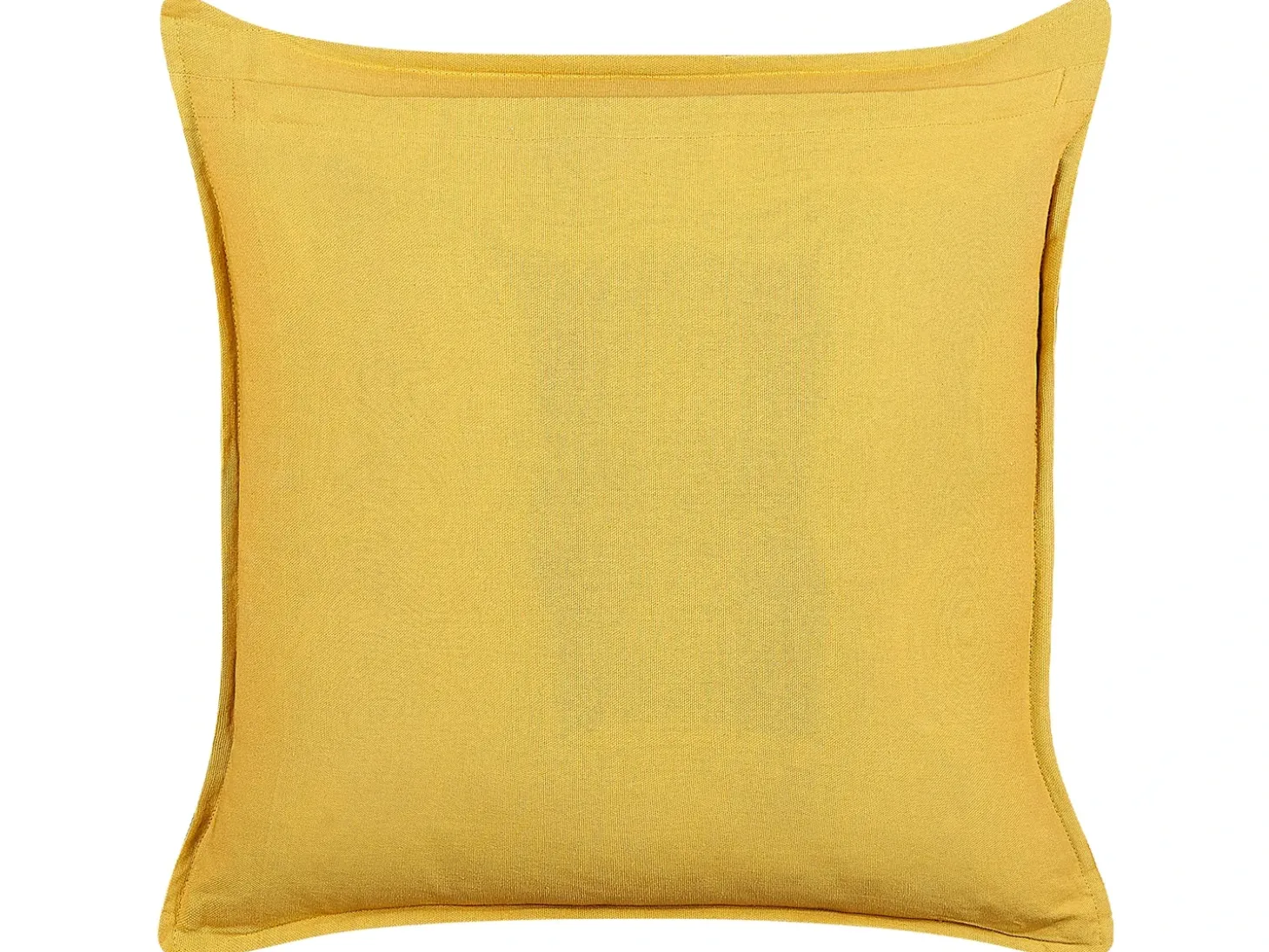Pyntepude RAPIS Velour 45 x 45 cm Gul Geometrisk mønster