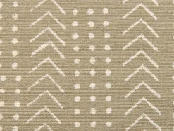 Pyntepude SENECIO Bomuld 45 x 45 cm Beige Geometrisk mønster