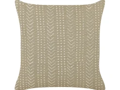 Pyntepude SENECIO Bomuld 45 x 45 cm Beige Geometrisk mønster