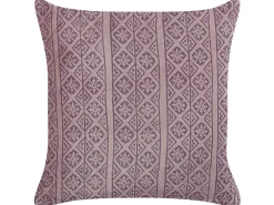 Pyntepude SILYBUM Velour 45 x 45 cm Lyserød Geometrisk mønster