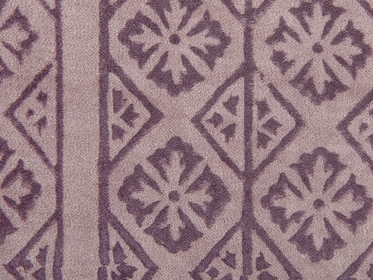 Pyntepude SILYBUM Velour 45 x 45 cm Lyserød Geometrisk mønster