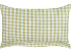 Pyntepude TALYA 40 x 60 cm Olivengrøn Ternet mønster