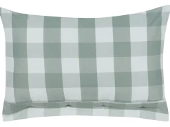 Pyntepude TAMNINE 40 x 60 cm Mintgrøn Ternet mønster