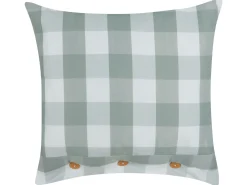 Pyntepude TAMNINE 45 x 45 cm Mintgrøn Ternet mønster