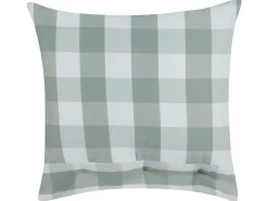 Pyntepude TAMNINE 45 x 45 cm Mintgrøn Ternet mønster