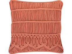 Pyntepude AKKOY Bomuld 45 x 45 cm Orange Geometrisk mønster