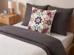 Pyntepude BAHRAICH Bomuld 50 x 50 cm Multifarvet Blomstermønster
