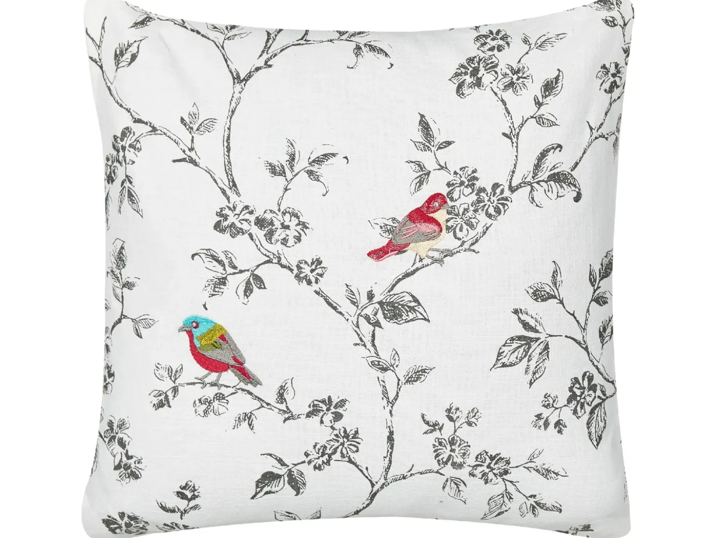 Pyntepude DILLENIA Bomuld 45 x 45 cm Hvid