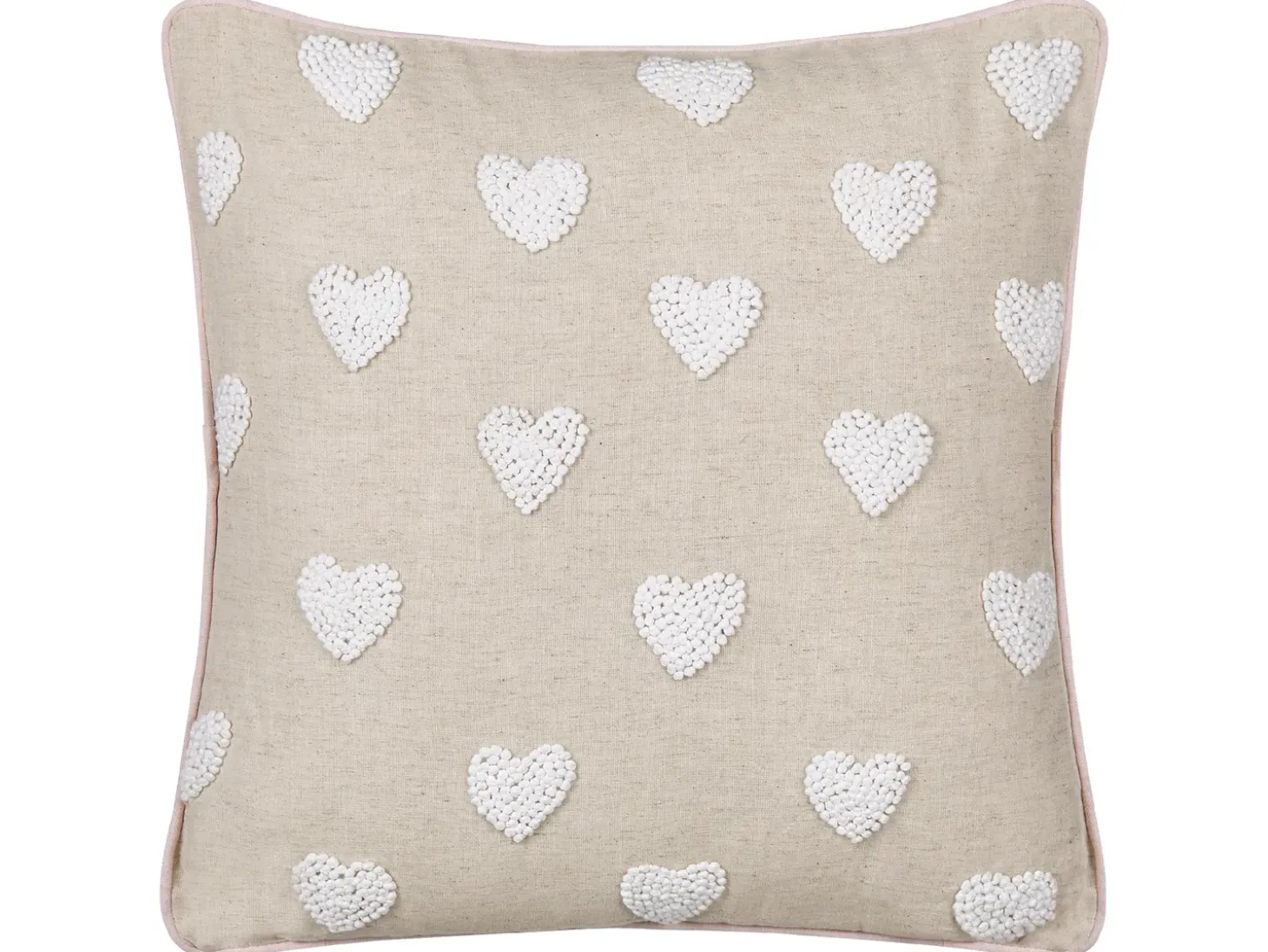 Pyntepude GAZANIA Bomuld 45 x 45 cm Beige