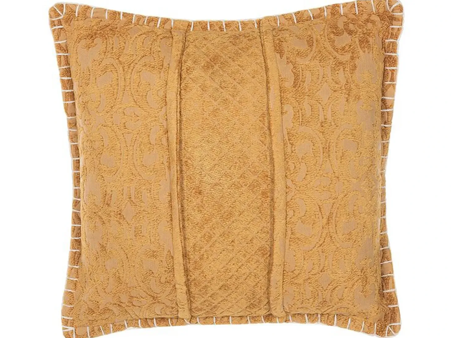 Pyntepude KAVALAM 45 x 45 cm Sennepsgul Ensfarvet