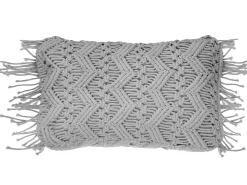 Pyntepude KIRIKKALE Bomuld 30 x 45 cm Grå Geometrisk mønster