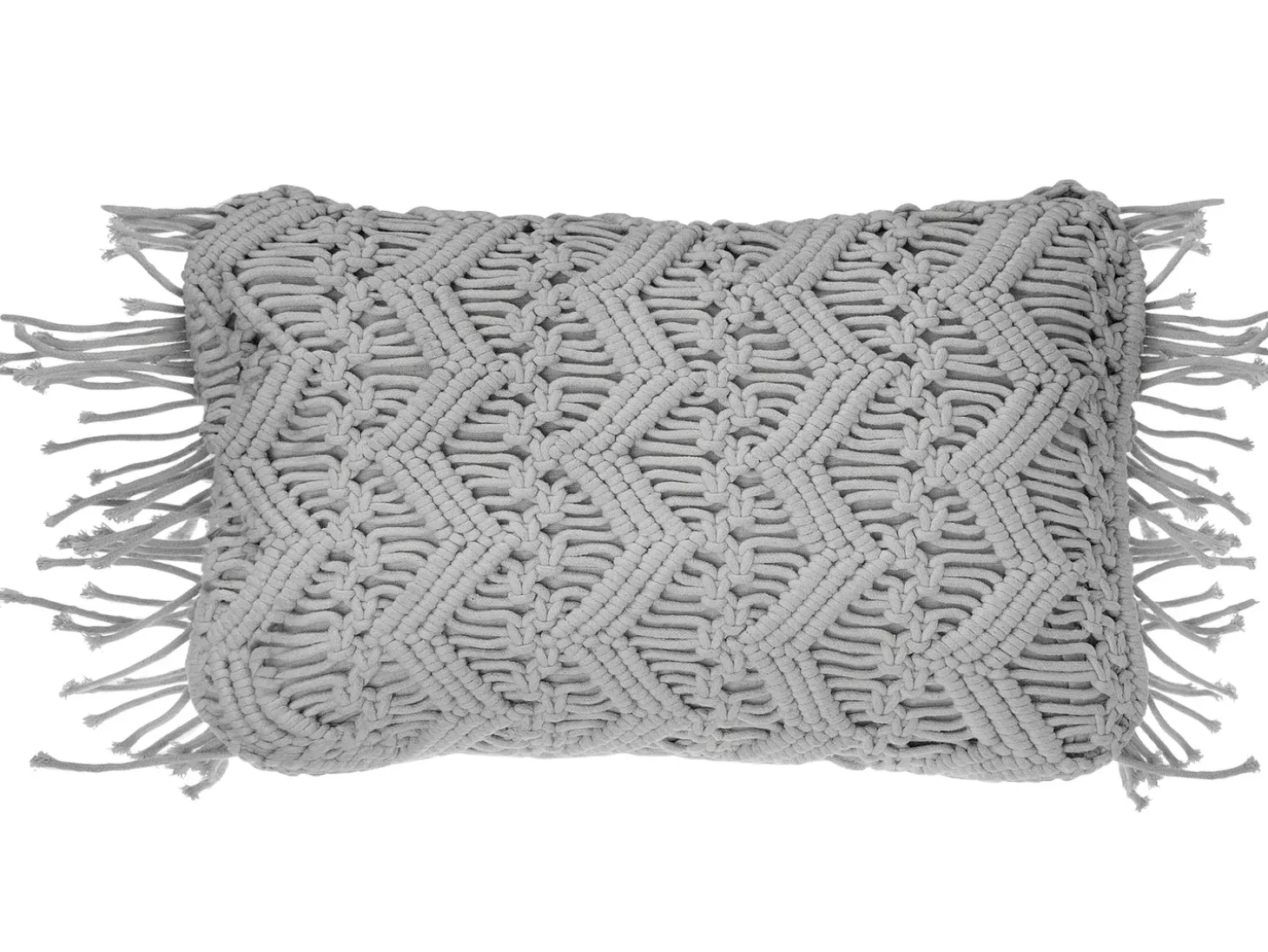 Pyntepude KIRIKKALE Bomuld 30 x 45 cm Grå Geometrisk mønster