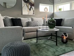 Pyntepude KIZKALESI Bomuld 45 x 40 cm Grå Geometrisk mønster