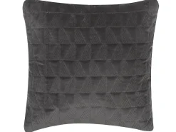 Pyntepude LALAM Bomuld 45 x 45 cm Grå Chevronmønster