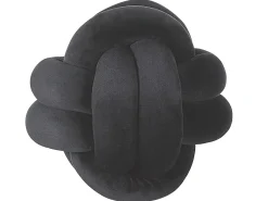 Pyntepude MALNI Velour 20 x 20 cm Sort Ensfarvet