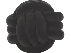 Pyntepude MALNI Velour 30 x 30 cm Sort Ensfarvet