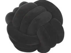 Pyntepude MALNI Velour 30 x 30 cm Sort Ensfarvet