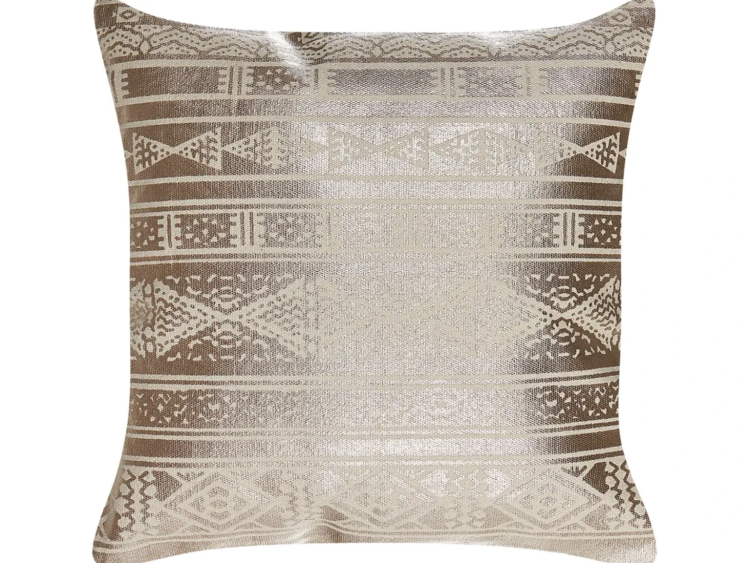Pyntepude OUJDA Bomuld 50 x 50 cm Rosa guld Geometrisk mønster