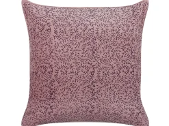 Pyntepude ROMNEYA Velour 45 x 45 cm Lyserød Blomstermønster