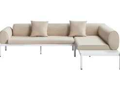 RASIGLIA 5 personers Have-hjørnesofasæt Venstrevendt Beige Metal