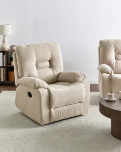 Recliner stol BERGEN Inkl. fodstøtte Beige