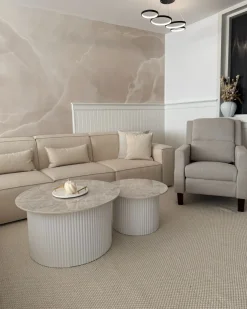 Recliner stol EGERSUND Inkl. fodstøtte Lys Beige