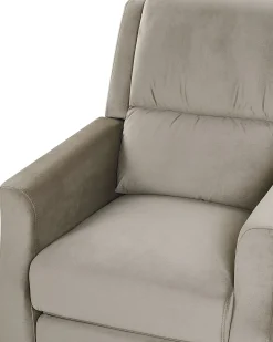 Recliner stol EGERSUND Velour Brungrå