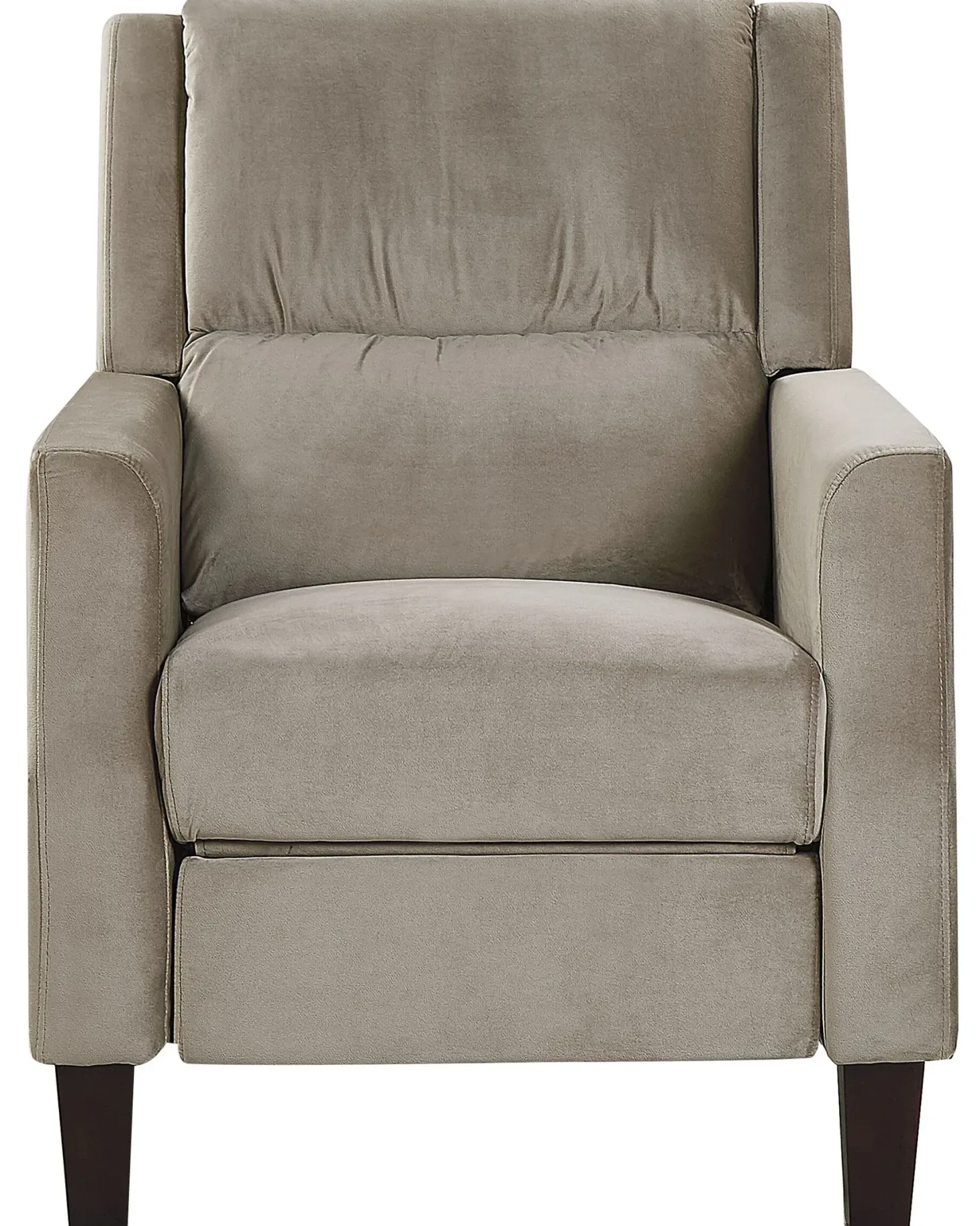 Recliner stol EGERSUND Velour Brungrå