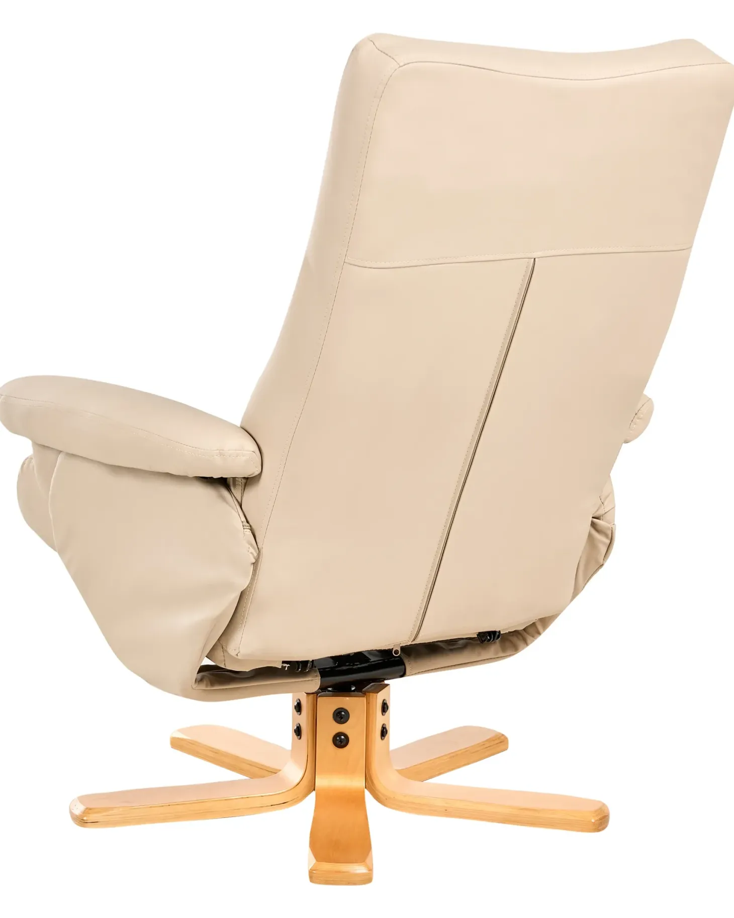 Recliner stol EPSE med fodskammel Kunstlæder Beige