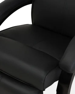 Recliner stol MIGHT Inkl. fodstøtte Kunstlæder Sort