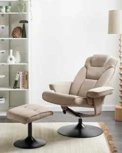 Recliner stol NYKS Brungrå
