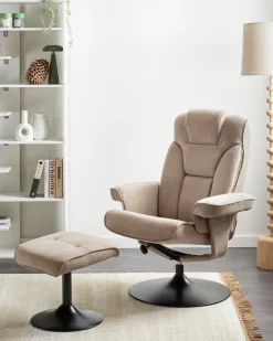 Recliner stol NYKS Brungrå