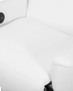 Recliner stol PRIME Inkl. fodstøtte Kunstlæder Hvid