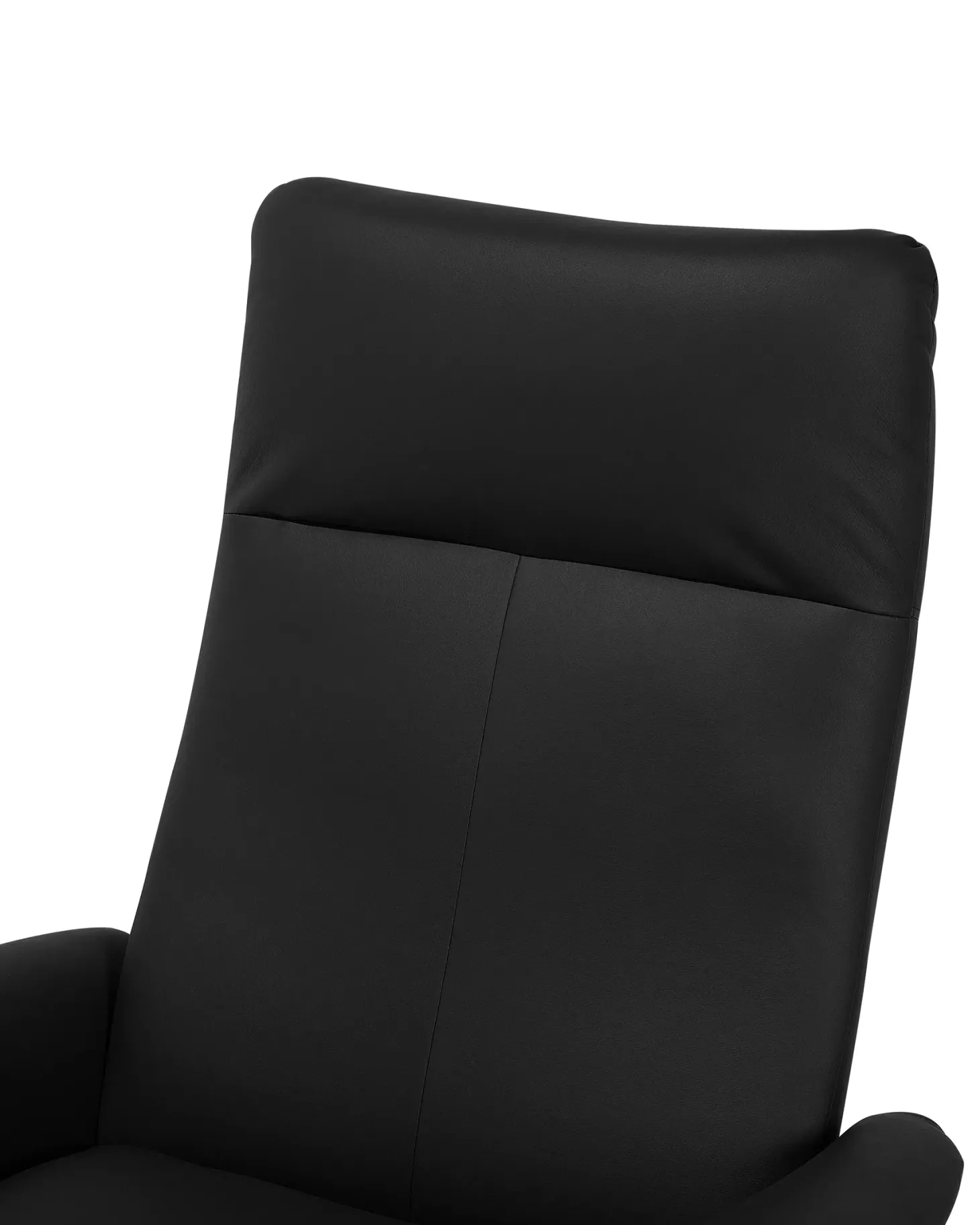 Recliner stol PRIME Inkl. fodstøtte Kunstlæder Sort