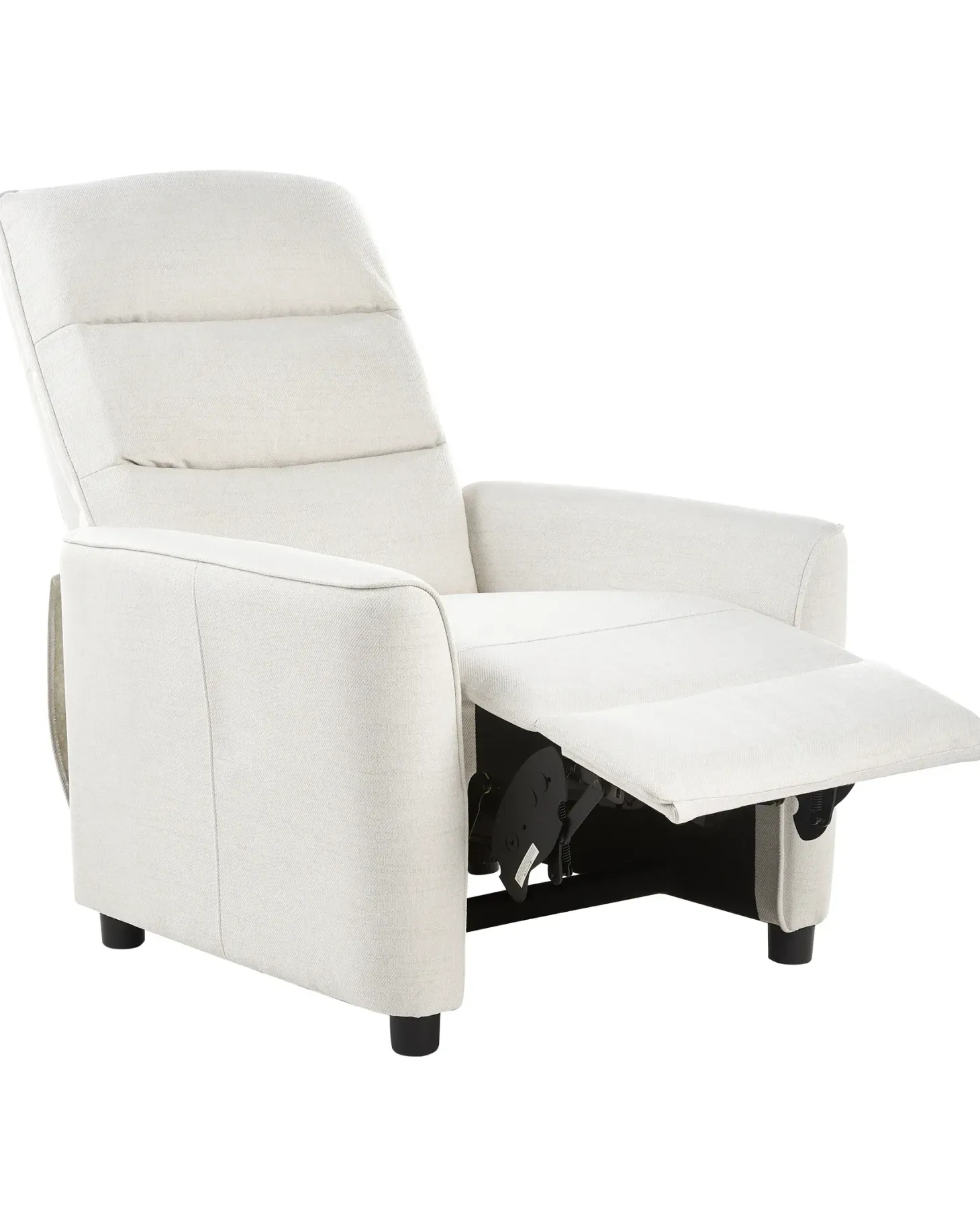 Recliner stol SANDE Inkl. fodstøtte Cremehvid