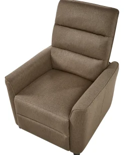 Recliner stol SANDE Inkl. fodstøtte Brun