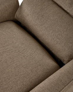 Recliner stol SANDE Inkl. fodstøtte Brun