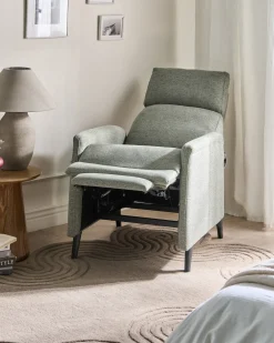 Recliner stol SELVIK Inkl. fodstøtte Lysegrøn