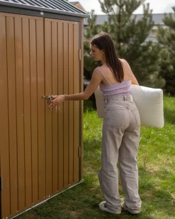 Redskabsskur NOCCIANO 313 cm 220 cm Brun