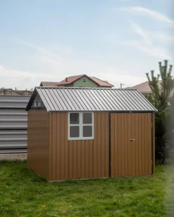 Redskabsskur NOCCIANO 313 cm 220 cm Brun