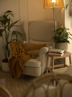 Øreklapstol ABSON Lys Beige