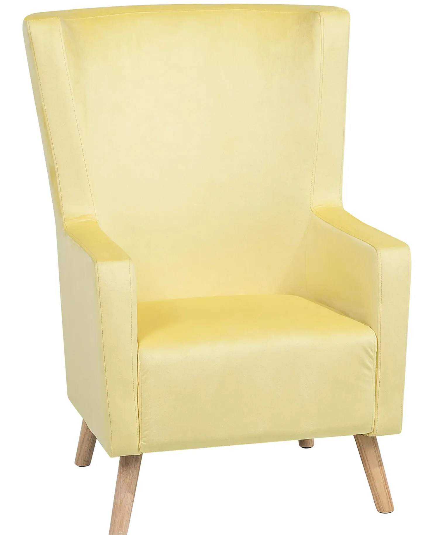 Øreklapstol ONEIDA Velour Gul