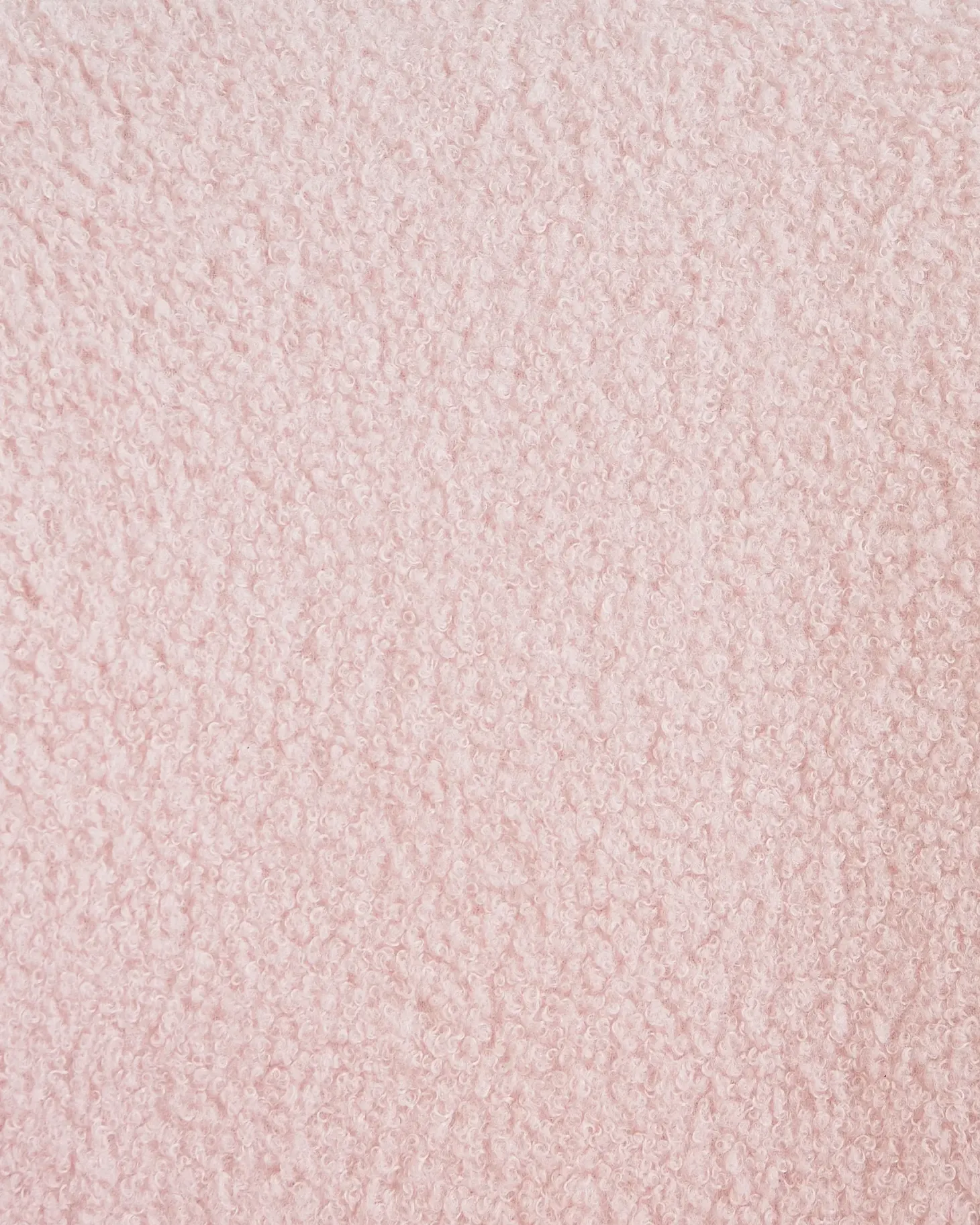 Øreklapstol VEJLE med fodskammel Boucle Pastellrosa
