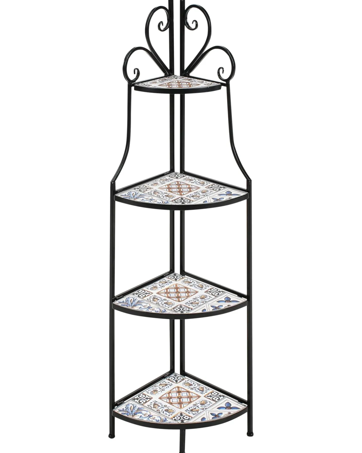Reol FAVARA Metal 128 cm 43 cm Sort