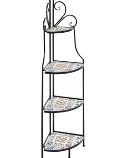 Reol FAVARA Metal 128 cm 43 cm Sort