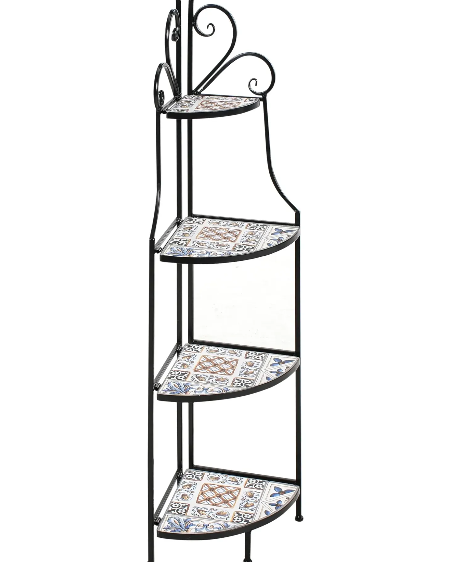 Reol FAVARA Metal 128 cm 43 cm Sort