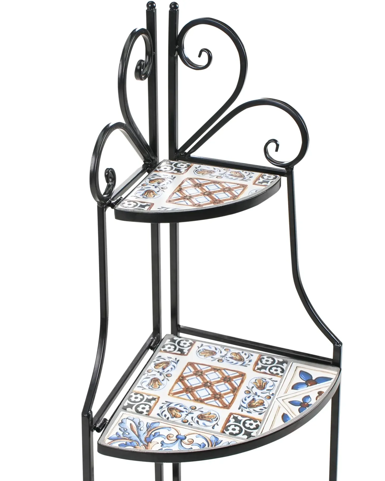 Reol FAVARA Metal 128 cm 43 cm Sort