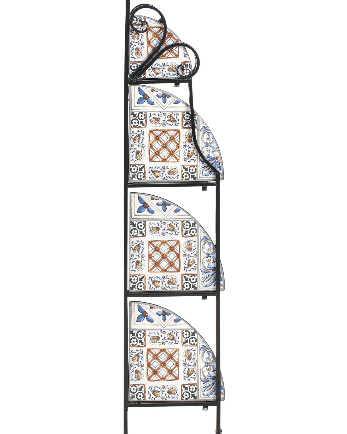 Reol FAVARA Metal 128 cm 43 cm Sort