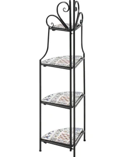 Reol FAVARA Metal 128 cm 43 cm Sort