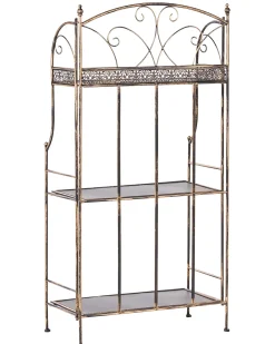 Reol VILLADOSE Metal 117 cm 60 cm Sort